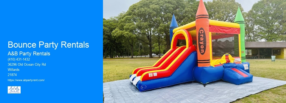 Birthday Party Rental Ideas